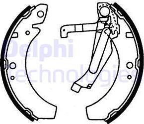 Delphi LS1777 - Bremžu loku komplekts www.autospares.lv