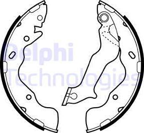 Delphi LS2059 - Brake Shoe Set www.autospares.lv