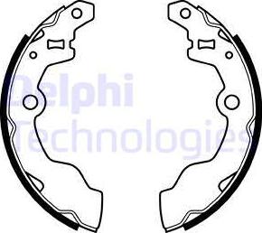 Delphi LS2069 - Bremžu loku komplekts www.autospares.lv