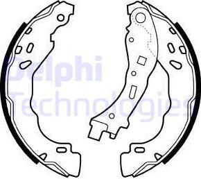 Delphi LS2065 - Brake Shoe Set www.autospares.lv