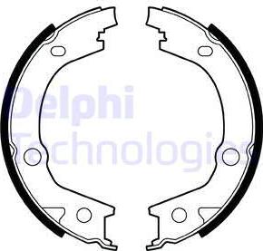 Delphi LS2001 - Brake Shoe Set, parking brake www.autospares.lv