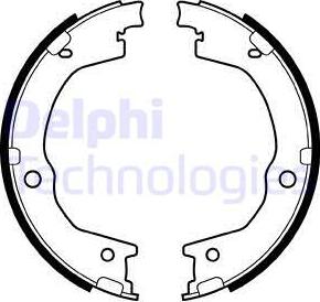 Delphi LS2035 - Brake Shoe Set www.autospares.lv