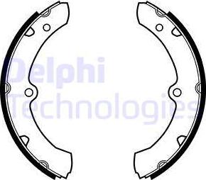 Delphi LS2146 - Bremžu loku komplekts www.autospares.lv