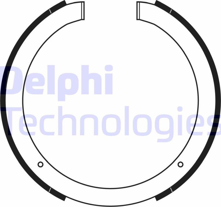 Delphi LS2168 - Bremžu loku komplekts www.autospares.lv