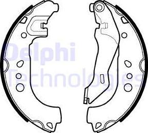 Delphi LS2107 - Bremžu loku komplekts autospares.lv