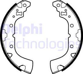 Delphi LS2113 - Brake Shoe Set www.autospares.lv