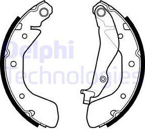 Delphi LS2134 - Bremžu loku komplekts autospares.lv