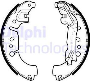 Delphi LS2135-C - Bremžu loku komplekts www.autospares.lv