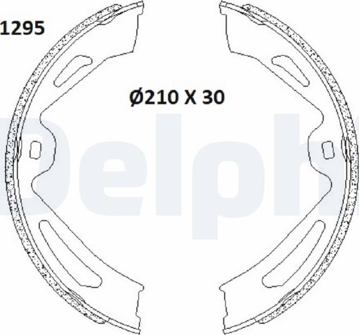 Delphi LS2179 - Bremžu loku kompl., Stāvbremze www.autospares.lv