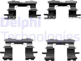 Delphi LX0447 - Accessory Kit for disc brake Pads www.autospares.lv