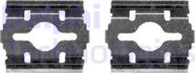 Delphi LX0409 - Accessory Kit for disc brake Pads www.autospares.lv