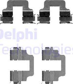 Delphi LX0473 - Accessory Kit for disc brake Pads www.autospares.lv