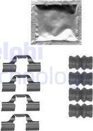 Delphi LX0567 - Accessory Kit for disc brake Pads www.autospares.lv