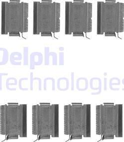 Delphi LX0649 - Комплектующие для колодок дискового тормоза www.autospares.lv