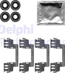 Delphi LX0616 - Piederumu komplekts, Disku bremžu uzlikas www.autospares.lv