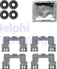 Delphi LX0617 - Piederumu komplekts, Disku bremžu uzlikas www.autospares.lv