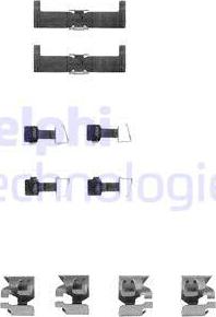 Delphi LX0063 - Accessory Kit for disc brake Pads www.autospares.lv