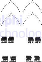 Delphi LX0373 - Accessory Kit for disc brake Pads www.autospares.lv