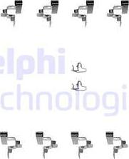 Delphi LX0242 - Комплектующие для колодок дискового тормоза www.autospares.lv