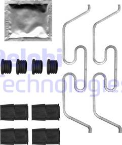 Delphi LX0719 - Accessory Kit for disc brake Pads www.autospares.lv