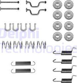 Delphi LY1408 - Piederumu komplekts, Stāvbremzes mehānisma bremžu loks www.autospares.lv