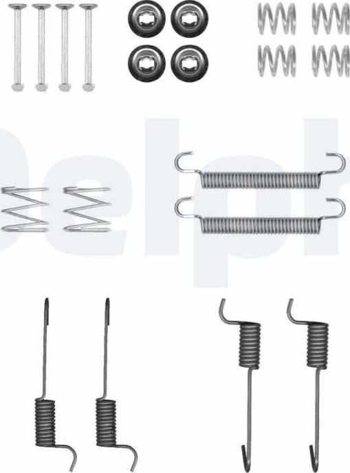 Delphi LY1423 - Piederumu komplekts, Stāvbremzes mehānisma bremžu loks www.autospares.lv