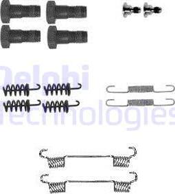 Delphi LY1395 - Piederumu komplekts, Stāvbremzes mehānisma bremžu loks www.autospares.lv