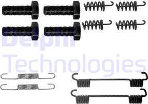 Delphi LY1358 - Piederumu komplekts, Stāvbremzes mehānisma bremžu loks www.autospares.lv