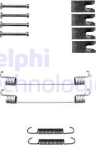 Delphi LY1335 - Piederumu komplekts, Bremžu loki www.autospares.lv