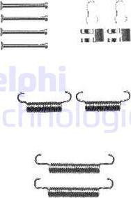 Delphi LY1333 - Piederumu komplekts, Stāvbremzes mehānisma bremžu loks www.autospares.lv