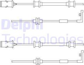 Delphi LZ0152 - Indikators, Bremžu uzliku nodilums www.autospares.lv