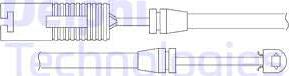 Delphi LZ0134 - Warning Contact, brake pad wear www.autospares.lv