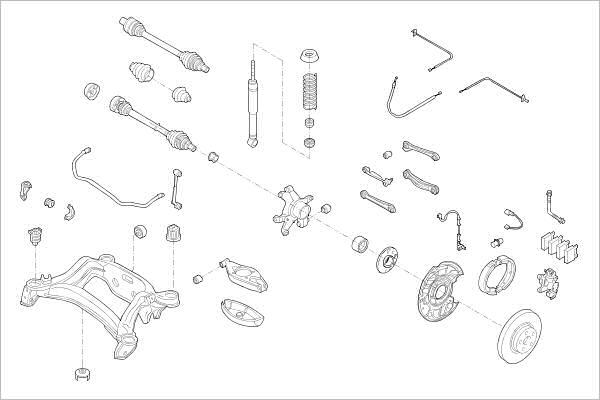 Delphi OE-MERC-000017861-R - Riteņa piekare www.autospares.lv