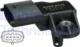 Delphi PS10144 - Датчик, давление во впускной трубе www.autospares.lv