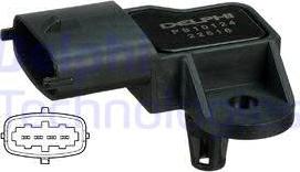 Delphi PS10124 - Датчик, давление во впускной трубе www.autospares.lv