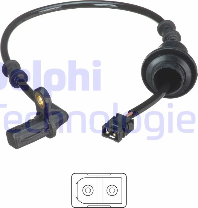 Delphi SS20486 - Devējs, Riteņu griešanās ātrums www.autospares.lv