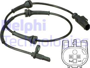 Delphi SS20540 - Датчик ABS, частота вращения колеса www.autospares.lv