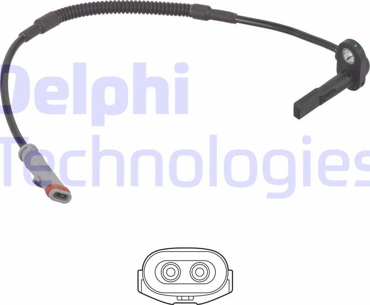 Delphi SS21252-12B1 - Devējs, Riteņu griešanās ātrums www.autospares.lv