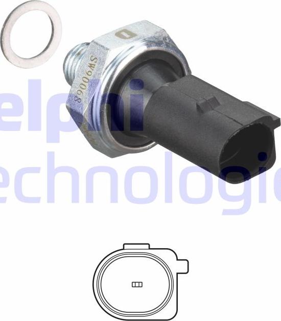 Delphi SW90068 - Sender Unit, oil pressure www.autospares.lv