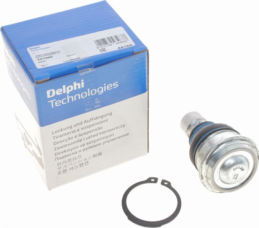 Delphi TC1989 - Шаровая опора, несущий / направляющий шарнир www.autospares.lv