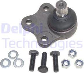 Delphi TC1158-11B1 - Шаровая опора, несущий / направляющий шарнир www.autospares.lv