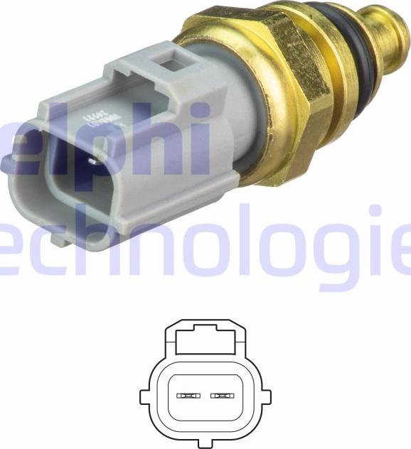 Delphi TS10481 - Датчик, температура охлаждающей жидкости www.autospares.lv