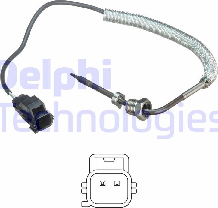 Delphi TS30108 - Devējs, Izplūdes gāzu temperatūra www.autospares.lv