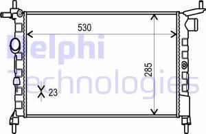 Delphi TSP0524014 - Radiator, engine cooling www.autospares.lv