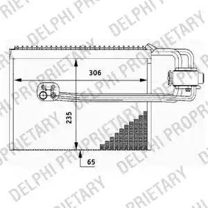 Delphi TSP0525184 - Iztvaikotājs, Gaisa kondicionēšanas sistēma www.autospares.lv