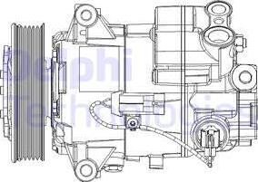 Delphi TSP0155947 - Kompresors, Gaisa kond. sistēma autospares.lv