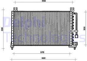 Delphi TSP0225034 - Kondensators, Gaisa kond. sistēma www.autospares.lv