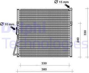 Delphi TSP0225122 - Kondensators, Gaisa kond. sistēma www.autospares.lv