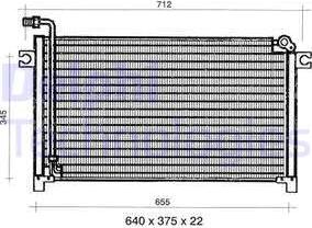 Delphi TSP0225346 - Kondensators, Gaisa kond. sistēma www.autospares.lv