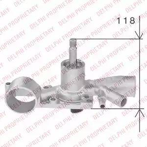 Delphi WP1122 - Water Pump www.autospares.lv